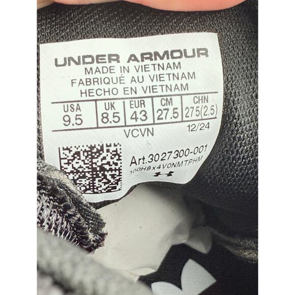 Under Armour UA Highlight Fran RM 2.0 Mens 9.5 Black Football Cleats 3027300-001 main image 6
